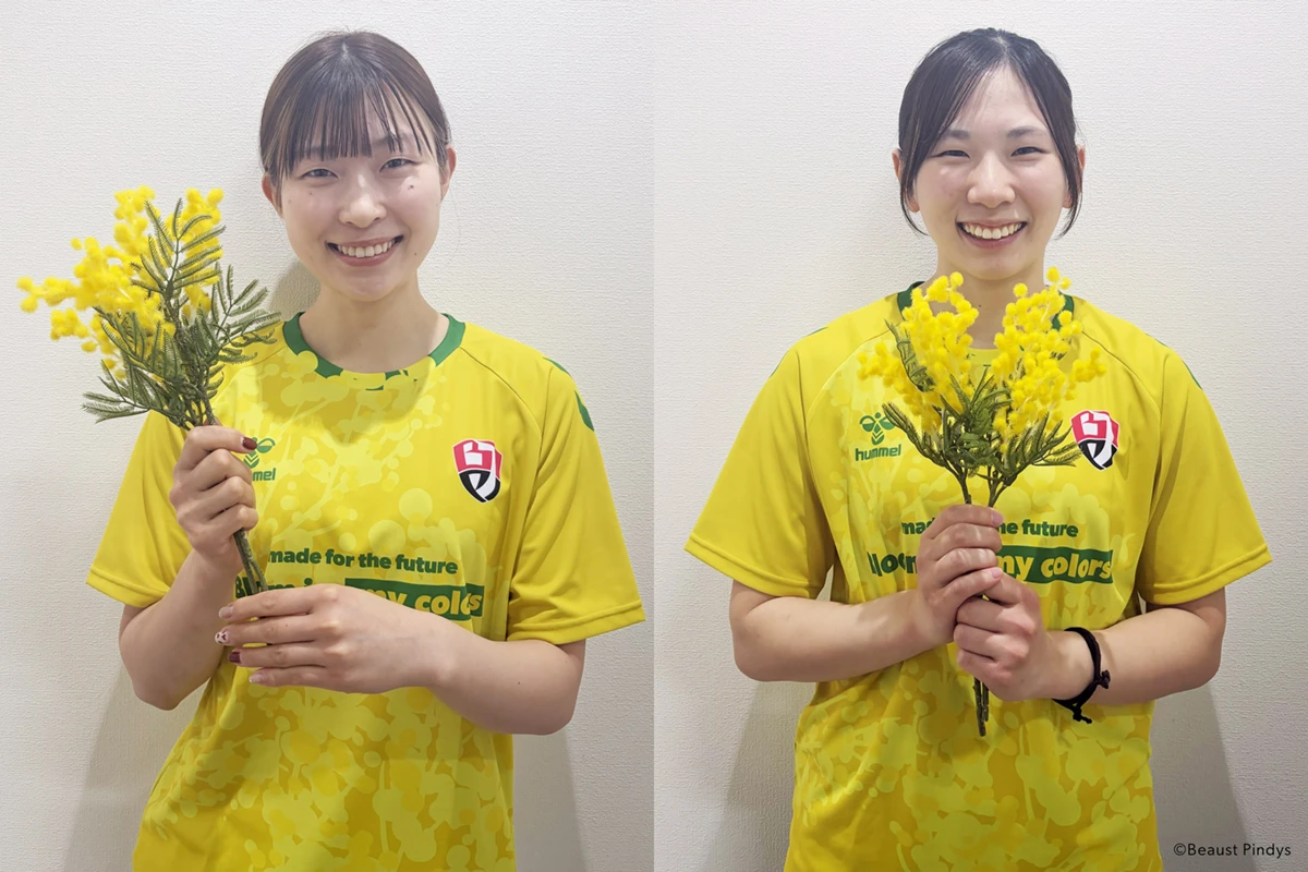 熊本ビューストピンディーズ、「国際女性デーを祝福するミモザシャツを